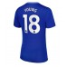 Everton Ashley Young #18 Hjemmedrakt Dame 2024-25 Korte ermer